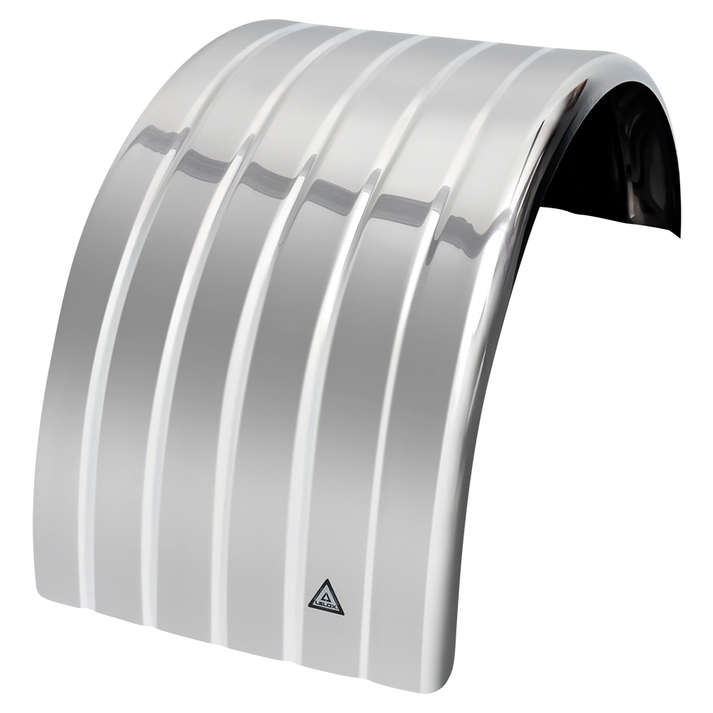Stainless Steel Single Mudguard Curved Edge