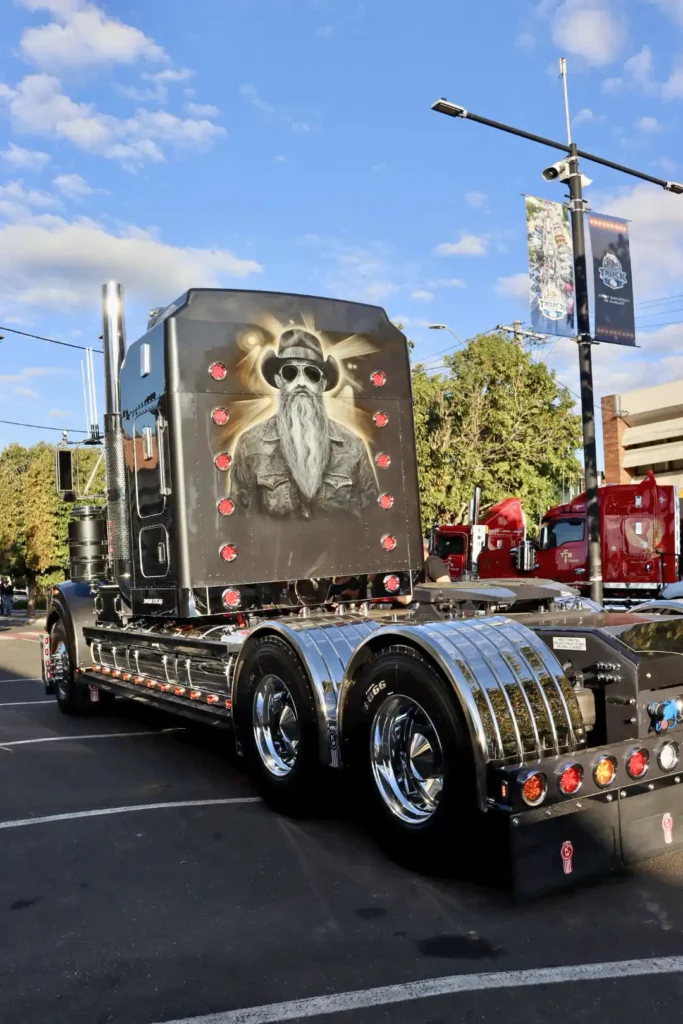 ambrose truck rear view with lelox stainless steel mudguards